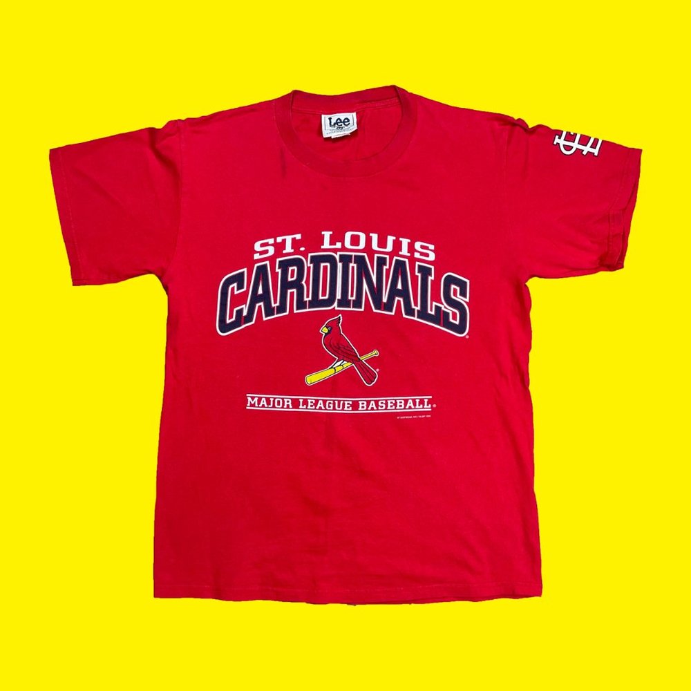 1999 St. Louis Cardinals Vintage 90s MLB Red T-Shirt Lee Sport Med Made in USA